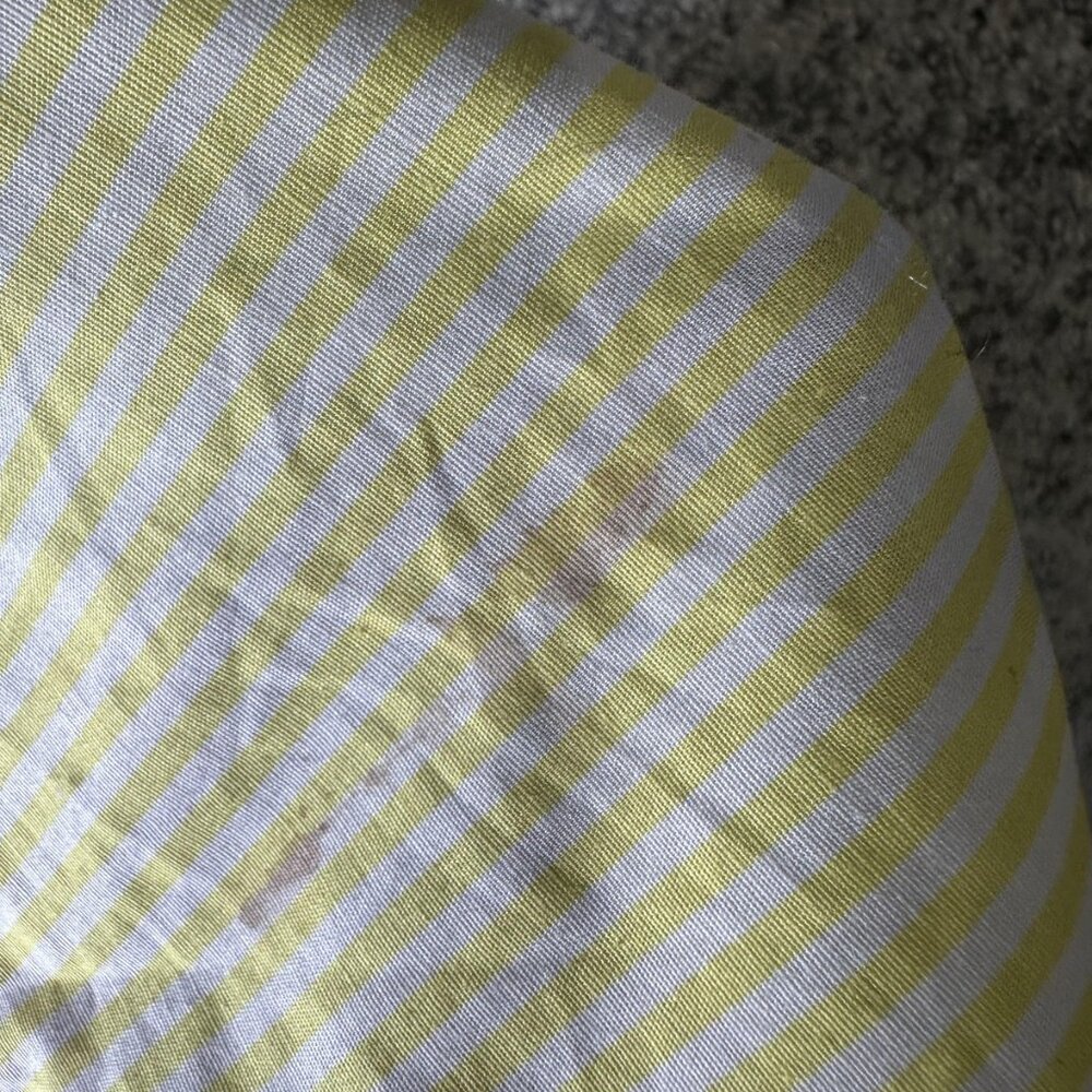 Show Me‎ Your Mumu Dress Womens XS Yellow Stripe Puff Sleeve Ruffle Mini USA - Picture 7 of 8